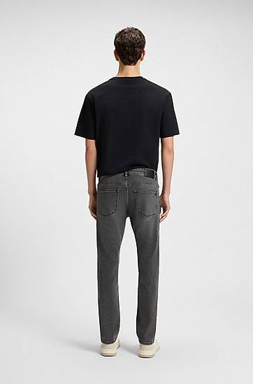 Jeans BOSS Delaware Slim-Fit Comfort-Stretch Jeans Grå | 50544635, 1