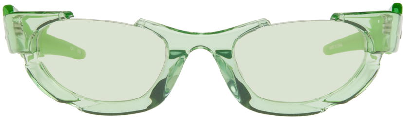 Solbriller Feng Chen Wang Feng Chen Wang Phoenix Sunglasses Grøn | SSE-WS04-GRN