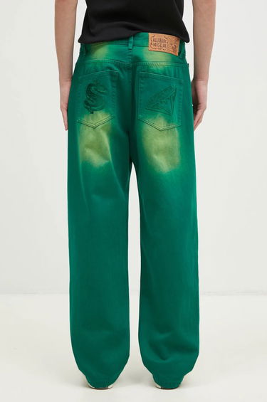 Jeans BILLIONAIRE BOYS CLUB Billionaire Boys Club Green Dyed Denim Pants Grøn | B24427, 2