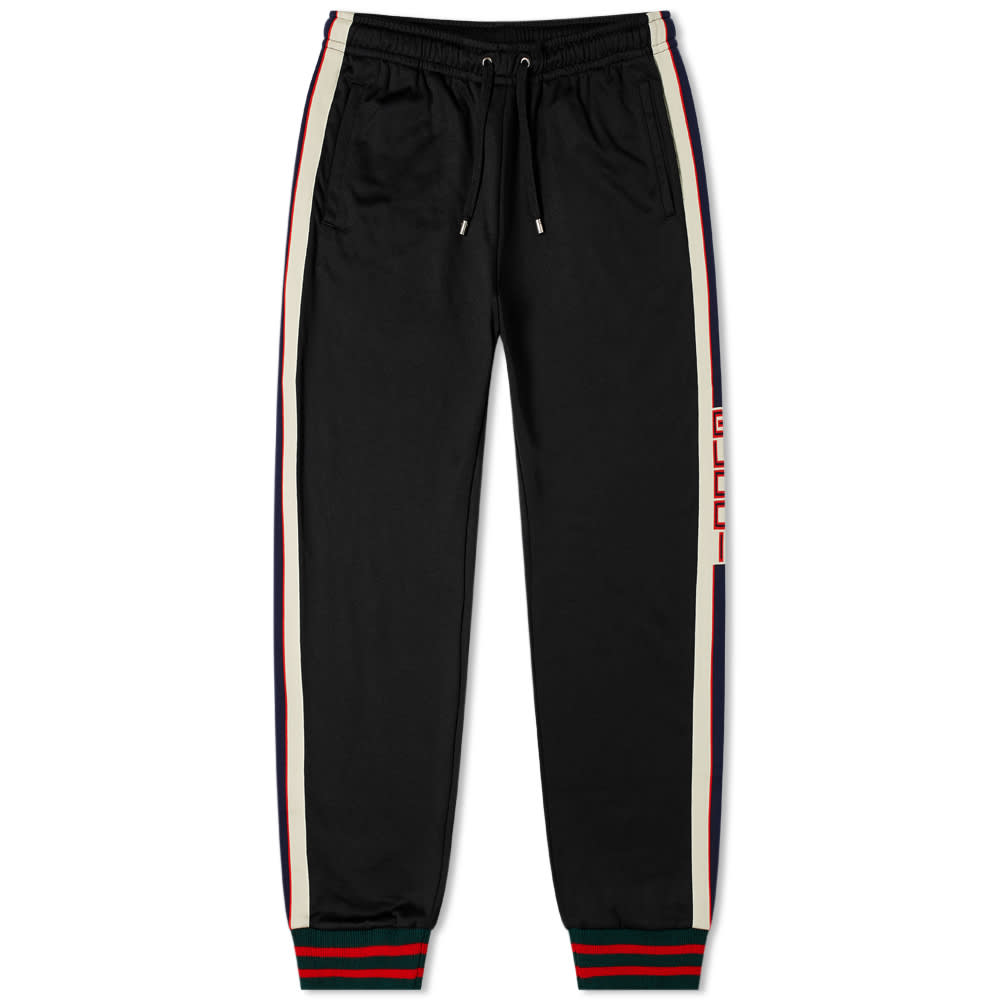 Joggingbukser Gucci Taped Logo Track Pant Sort | 474635-X5T39-1008, 0