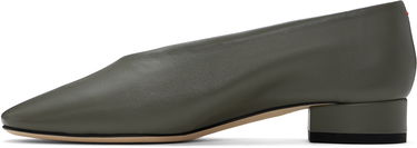 Tøj Aeyde Aeyde Delia Leather Ballerina Flats Grøn | A11-FL-GLVR25BL18-FW24-1007-007, 2