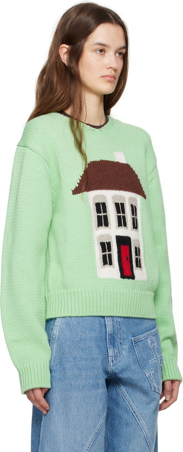 Sweater JW Anderson JW Anderson House Graphic Sweater Grøn | KW1404-YN0417, 1