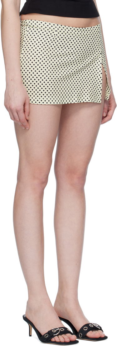 Nederdel Miaou Miaou Micro Miniskirt with Polka Dots Gul | 4012VISBNP, 1