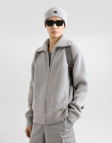 Sweater Dolce & Gabbana Dolce & Gabbana Wool Zip Cardigan with Tag Grå | GXV82TJCVWKN0495, 3