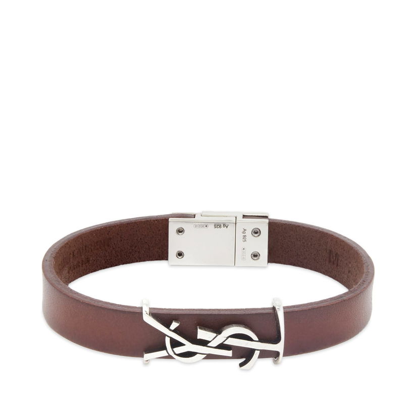Armbånd Saint Laurent YSL Leather Brun | 783110Y1019-2046