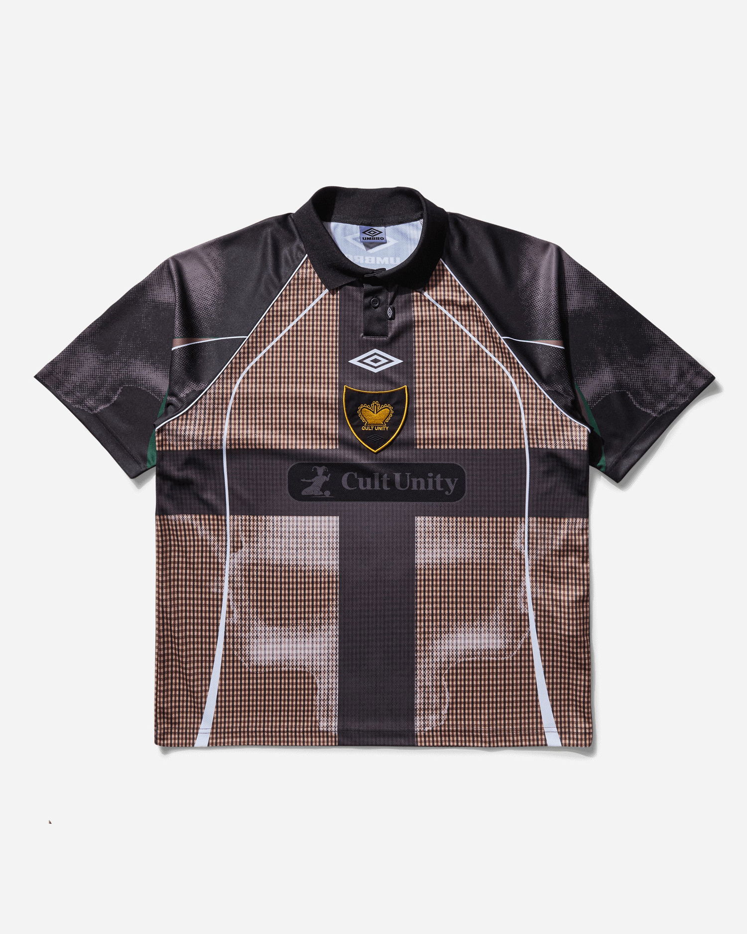 Polo skjorte Umbro Cult Unity Check Polo Shirt Flerfarvet | UBMW0401FA250 BEG0024, 0