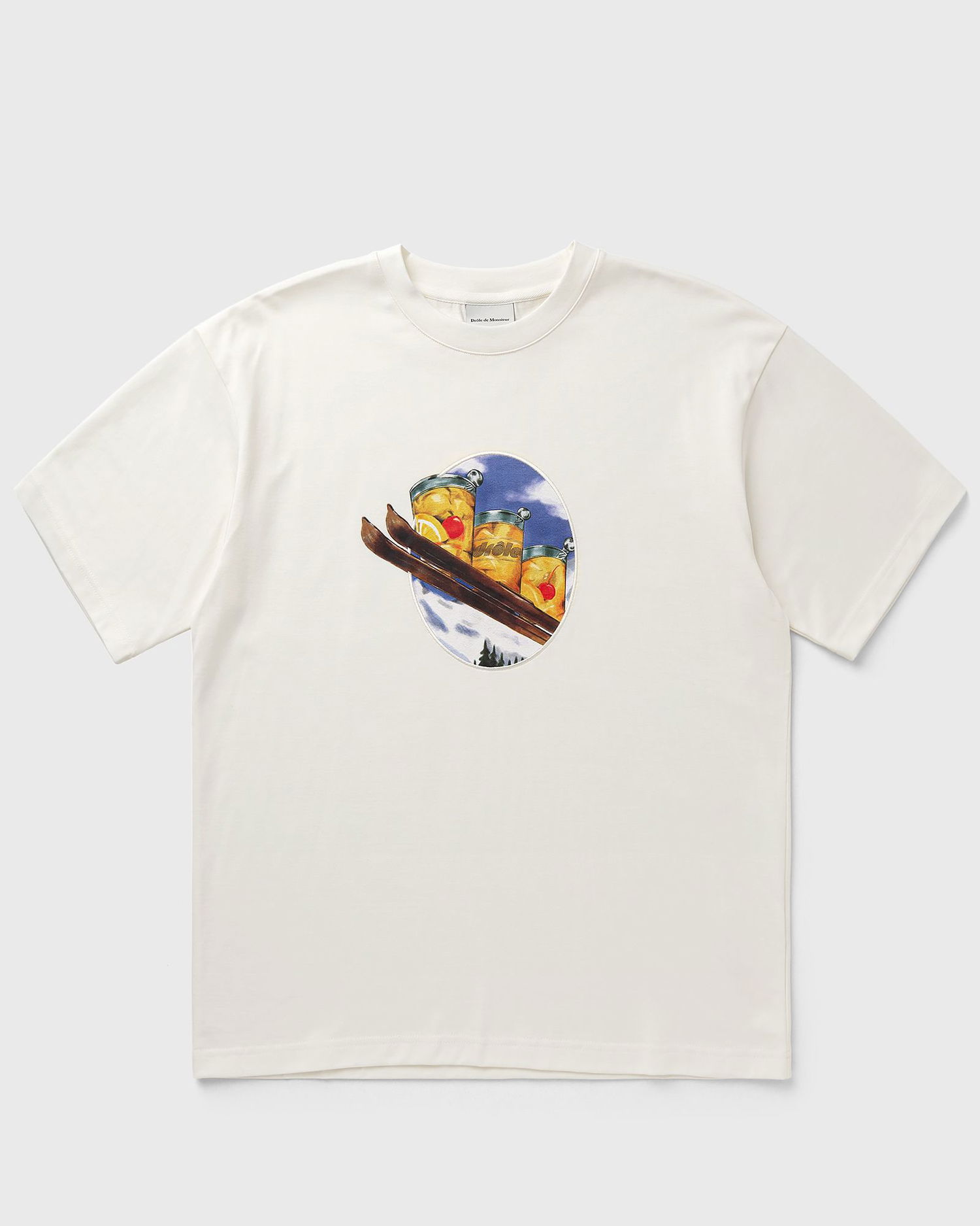 T-shirt Drôle de Monsieur T-Shirt Ski Hvid | I-TS280-CO195-OW, 1