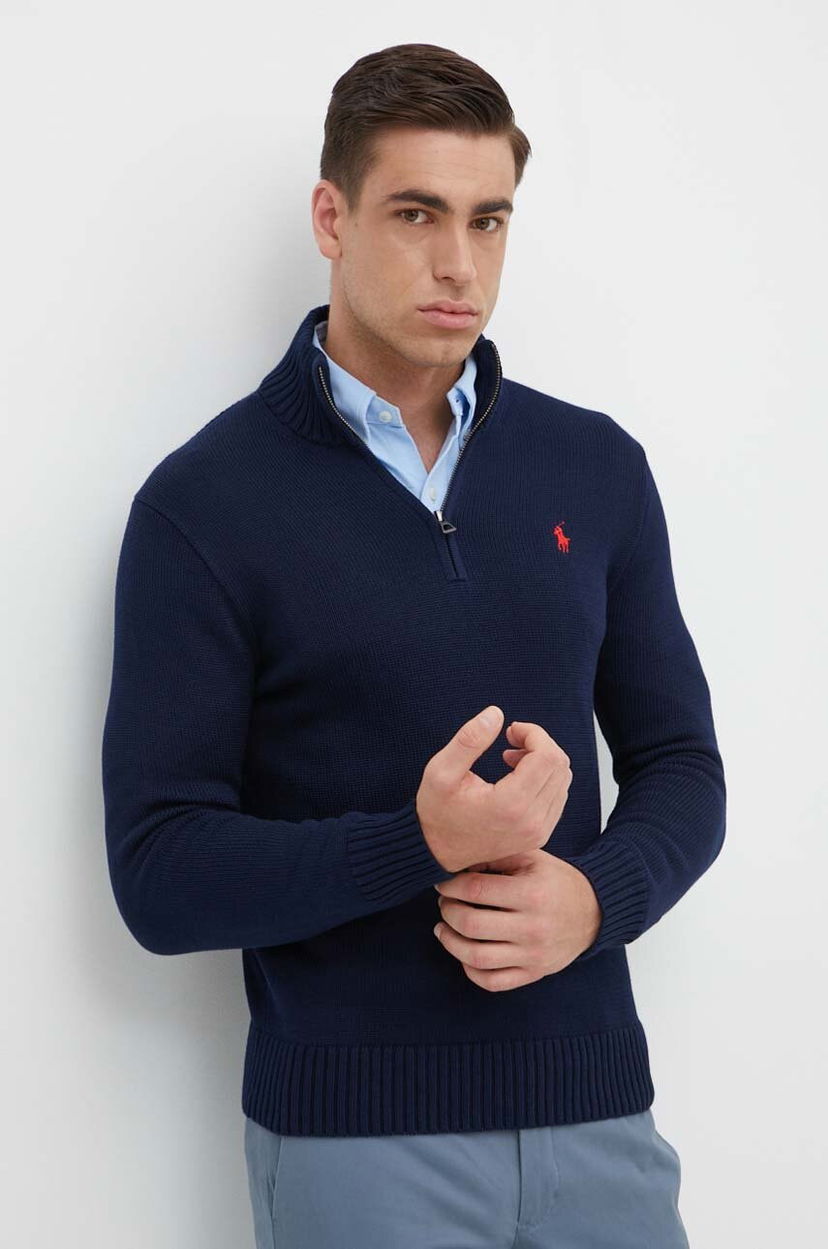 Sweater Polo by Ralph Lauren Polo Ralph Lauren Half-Zip Sweater Mørkeblå | 710859939
