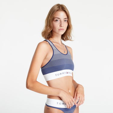 Bh Tommy Hilfiger Seamless Unlined Bralette Seamless Stripe Twilight Blå | UW0UW03572 0BC, 0