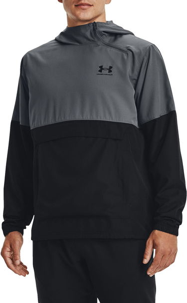 Vindjakke Under Armour Woven Asymmetrical Zip Pullover Jacket Grå | 1370500-012, 0