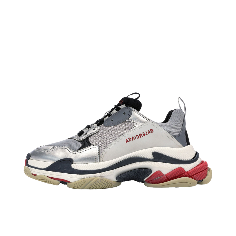 Sneakers og sko Balenciaga Triple S Silver Red 2018 Metalisk | 512175-W09O3-1081