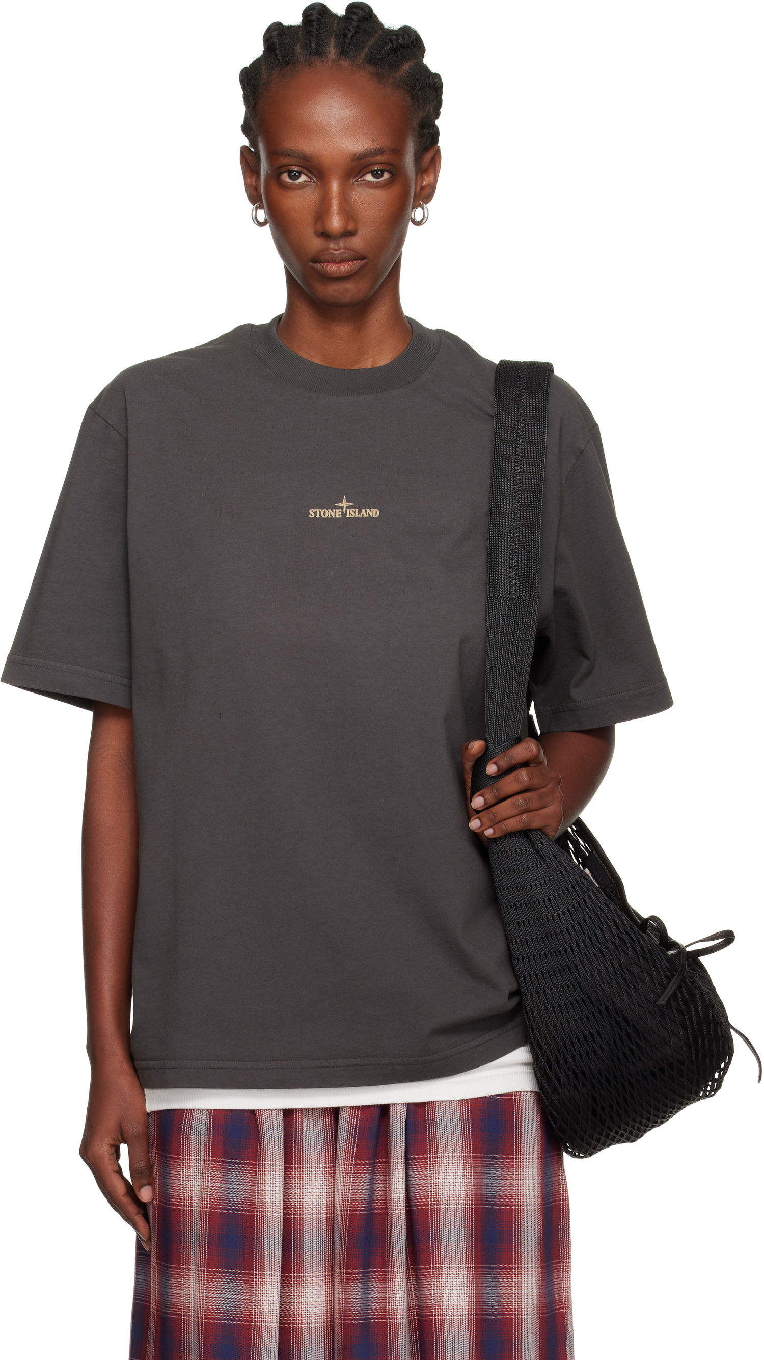 T-shirt Stone Island Stone Island Combed Organic Cotton Jersey T-Shirt Grå | K2S15 2100037 S0197, 0