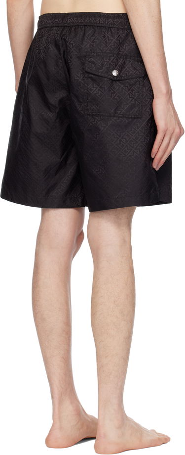 Badetøj Moncler Moncler Monogram Swim Shorts Sort | K10912C000025987H, 2