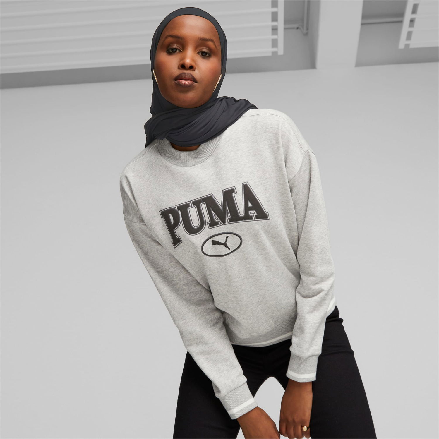 Sweatshirt Puma SQUAD Sweatshirt Hvid | 621488_04, 1