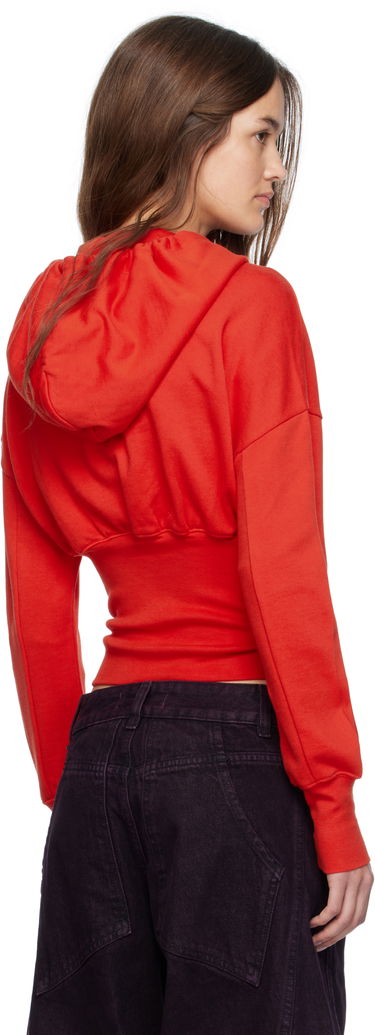 Sweatshirt Eckhaus Latta Eckhaus Latta Snatched Zip-Up Hoodie Rød | 4000-EL-PF25-R -, 2