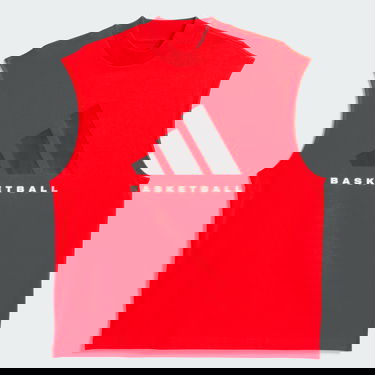 Tanktop adidas Performance Basketball Sleeveless T-Shirt Rød | JE3770, 4