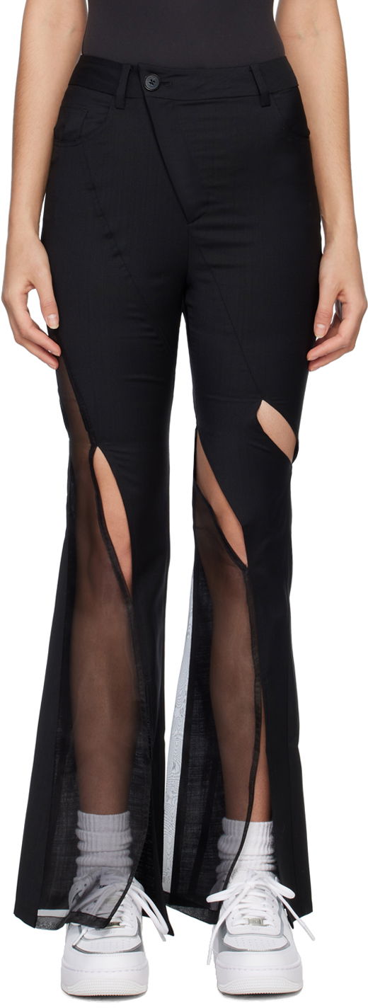 Bukser Feng Chen Wang Feng Chen Wang Cutout Trousers Sort | FWS15TR11