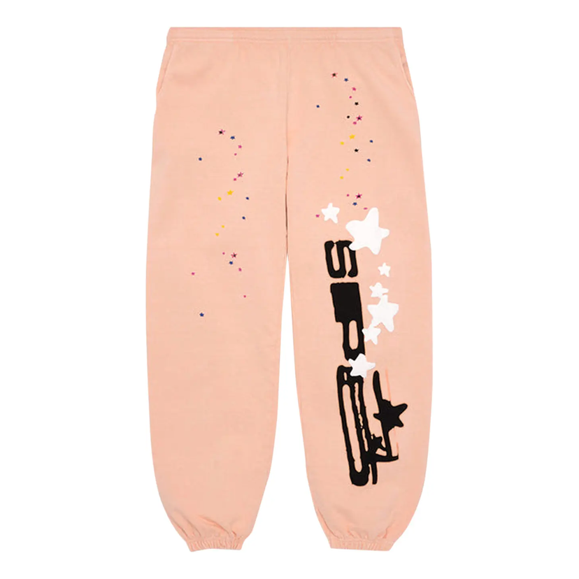 Joggingbukser Sp5der Sp5der Graphic Print Sweatpants Lyserød | SP5-PEACH-SP