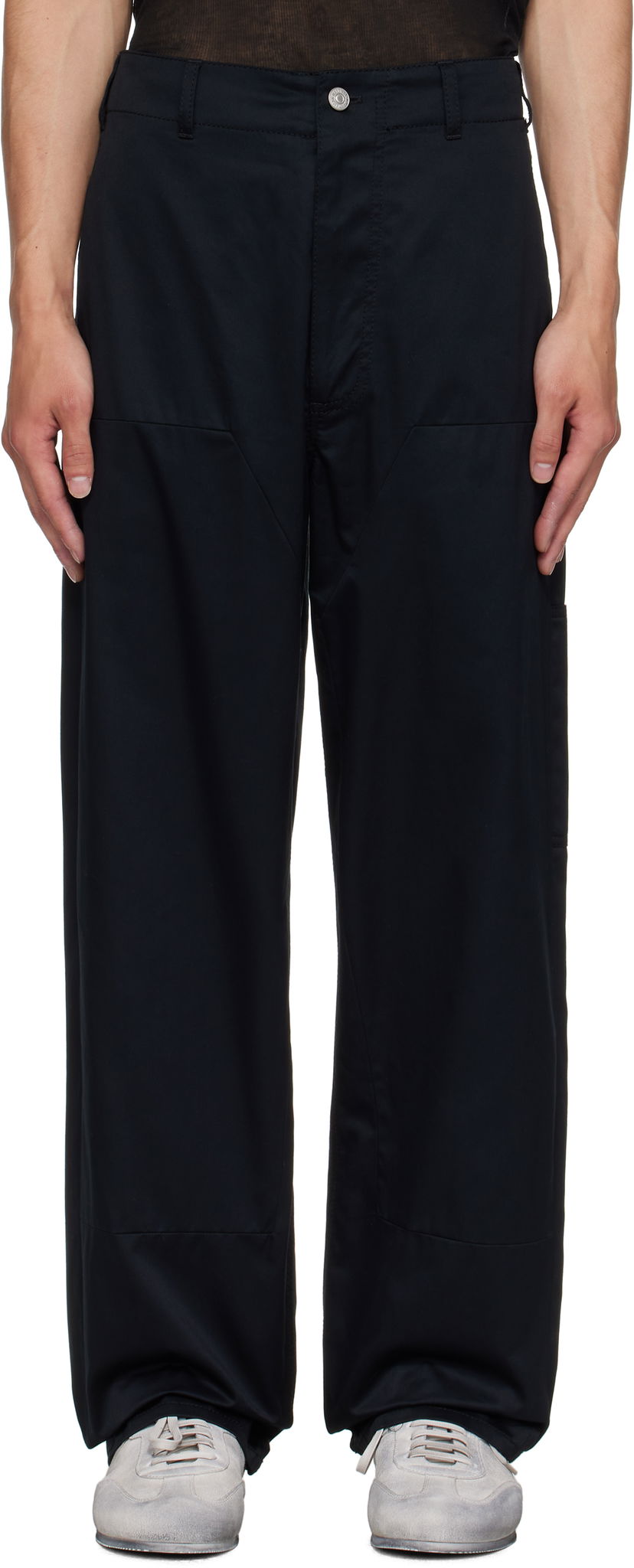 Bukser Maison Margiela MM6 Maison Margiela Cotton Trousers Sort | SH0KA0046 M35368