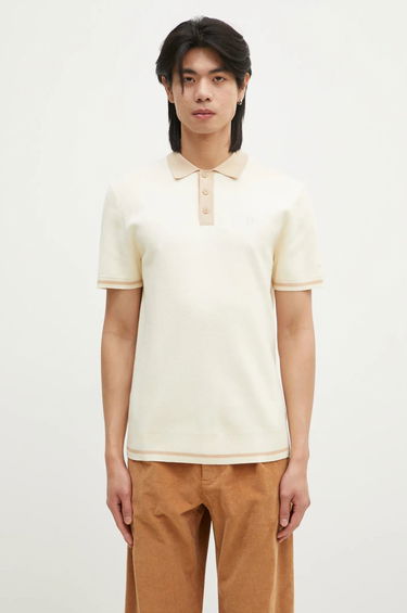 Polo skjorte Filling Pieces Knit Polo Shirt Beige | 80713666003, 0