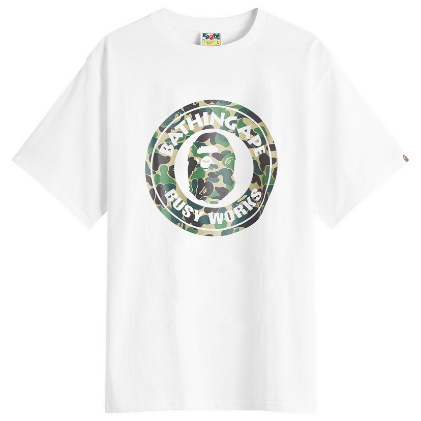 T-shirt BAPE Abc Camo Busy Works Tee Large Hvid | 001TEL301006M-WGN