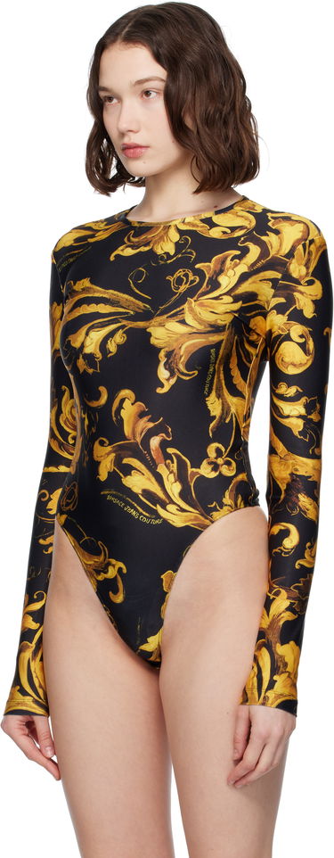Krop Versace Versace Jeans Couture Lycra Regalia Bodysuit Sort | E79HAM221_EJS501, 3