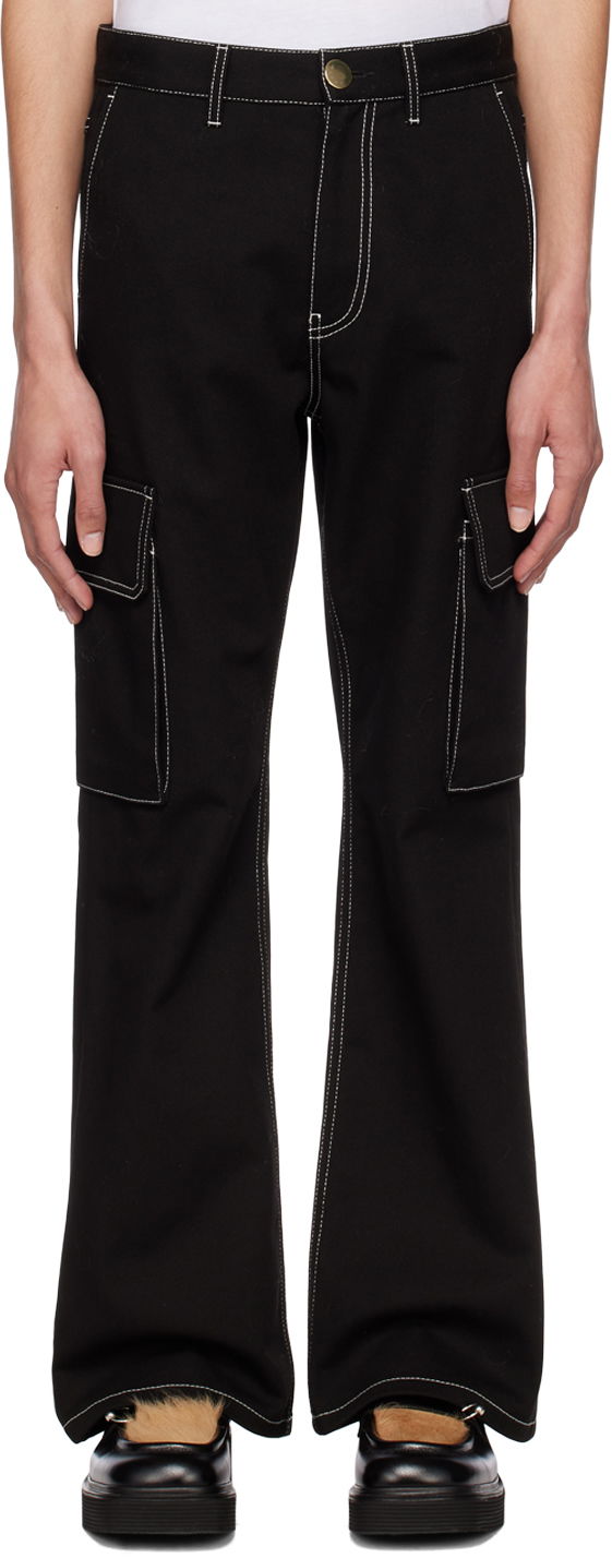 Cargo bukser Marni Marni Flared Cargo Pants Sort | PUMU0217A0 TCX17