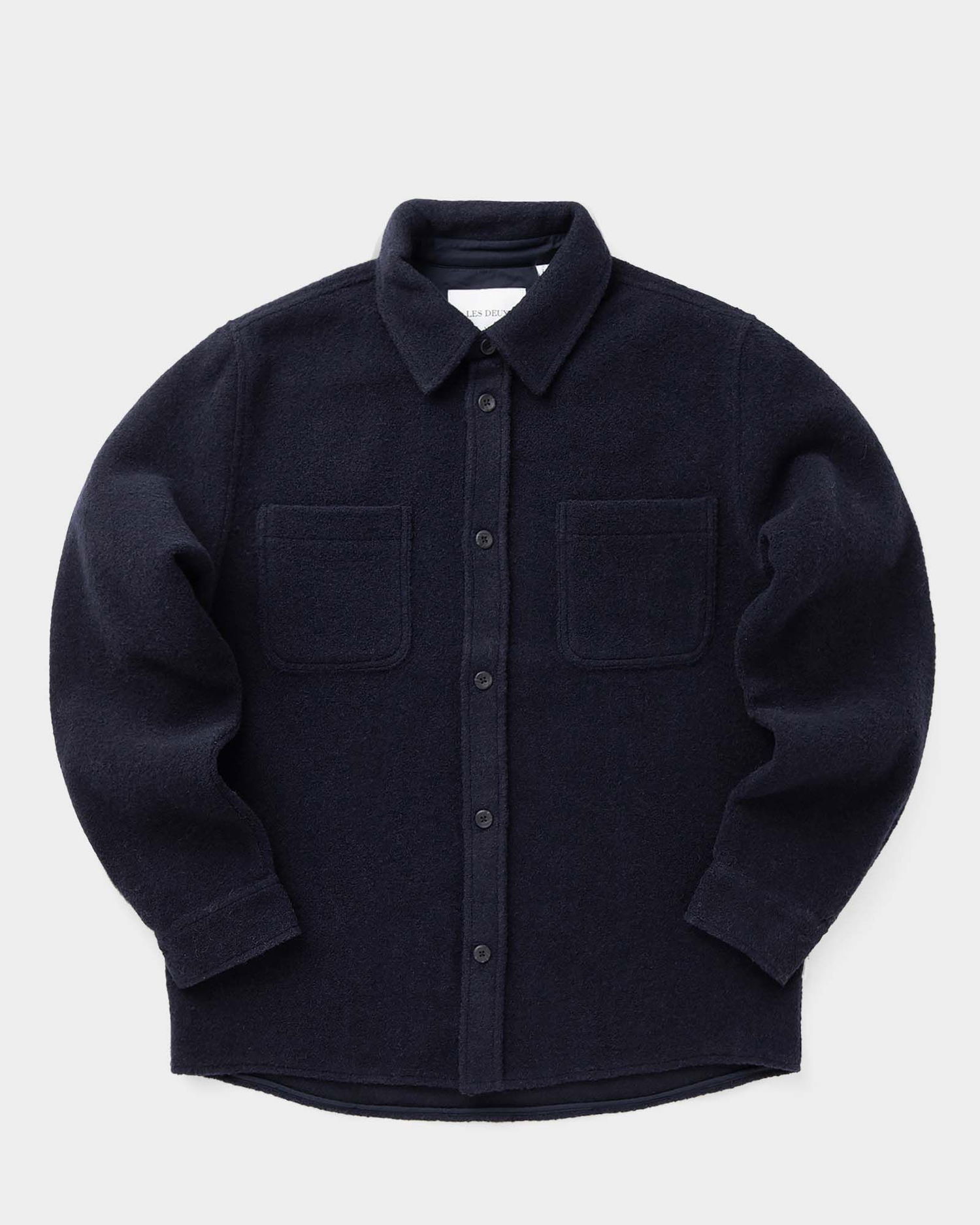 Skjorte Les Deux Lennon Bouclé Overshirt Mørkeblå | 1000547-460, 0