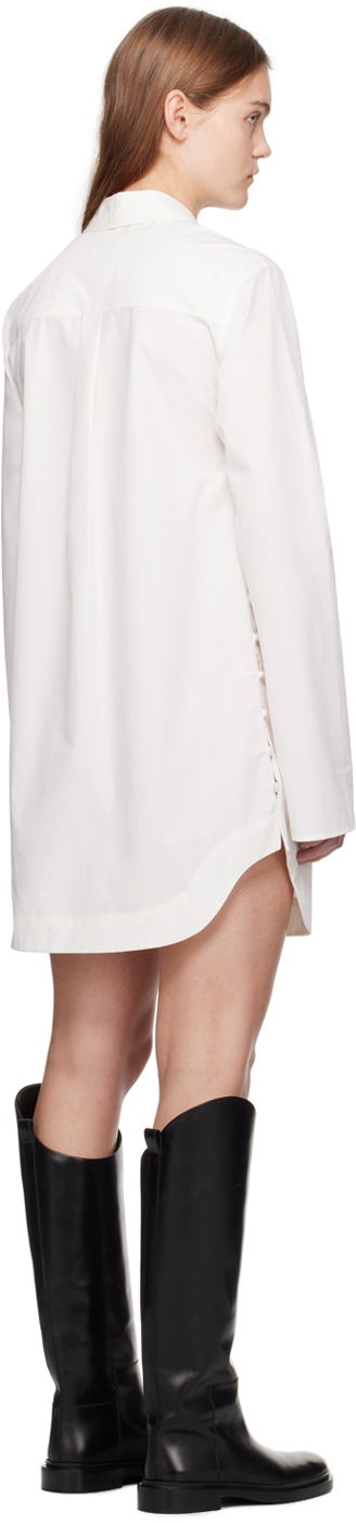 Kjole Loulou de Saison Loulou de Saison Eknath Mini Shirt Dress Hvid | EKNATH, 2