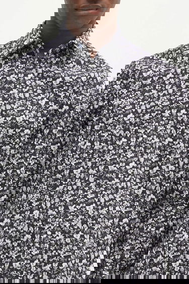 Skjorte Paul Smith Paul Smith Slim Floral Shirt Mørkeblå | M1R.800P.P02609, 3