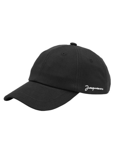Kasket Jacquemus Script Logo Cap Black Sort | 22E216AC009-5001-990