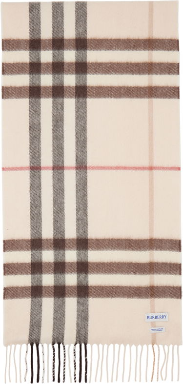 Tørklæde Burberry Check Cashmere Scarf Beige | 8103011, 1