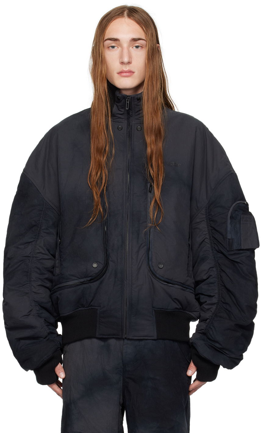 Bomberjakke 032C Turbulence Bomber Jacket Sort | FW23-W-4020, 0