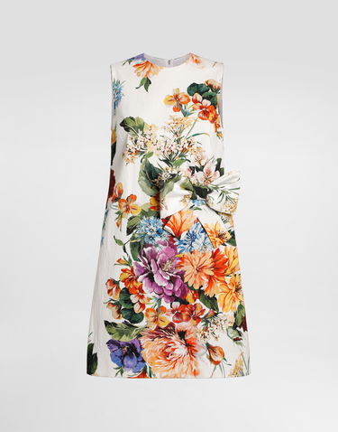 Kjole Dolce & Gabbana Dolce & Gabbana Flower Bouquet-Print A-Line Dress Flerfarvet | F6TZSTFSRQUHA5PC, 0