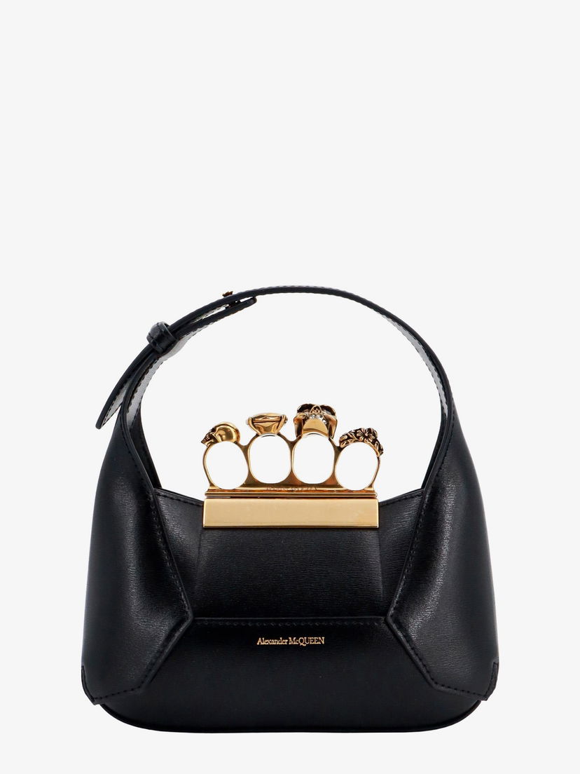 Håndtaske Alexander McQueen Jewelled Handbag Sort | 731136DYTAB1000