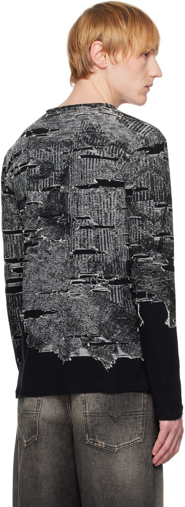 Sweater Diesel Diesel K-Cadmo Distressed Graphic Longsleeve Sort | A18119-0AFBV-900, 2