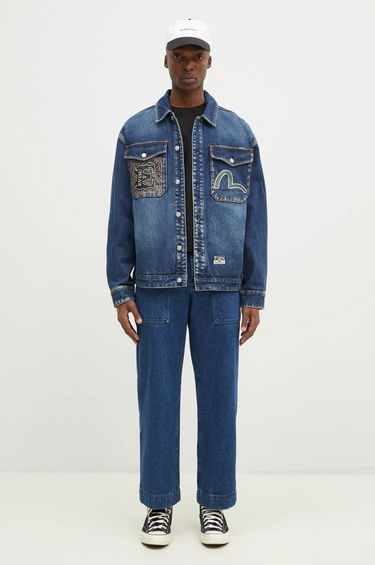 Jeans MAISON KITSUNÉ Workwear Jeans Blå | NM01108WW5023, 4