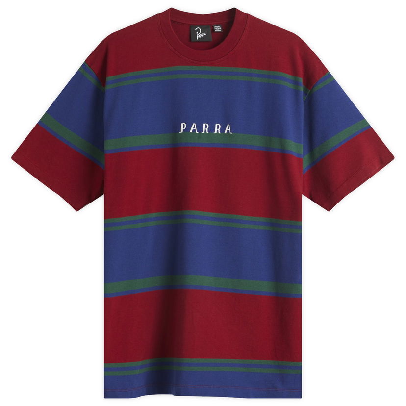 T-shirt By Parra Parra Guess This Striped T-Shirt Rød | 53320-Red