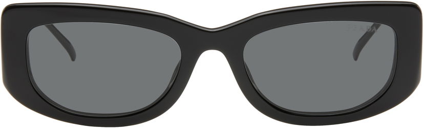 Solbriller Prada Triangle Logo Sunglasses Sort | 0PR 14YS 8056597627375