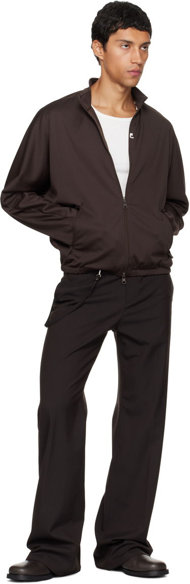 Jakke Courrèges Courrèges Interlock Tracksuit Jacket Brun | 325JVE134JS0250, 3
