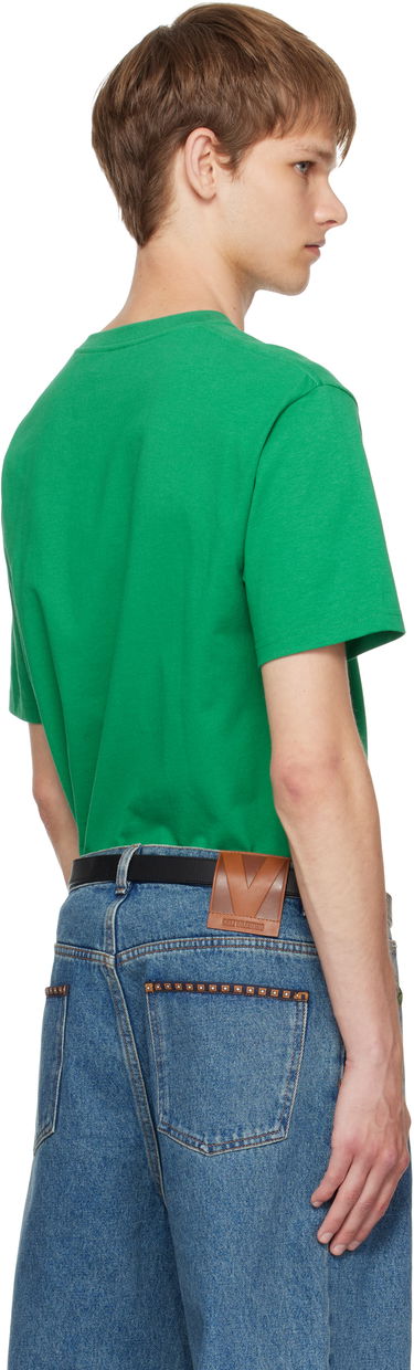 T-shirt Valentino Valentino 'Chez Valentino' Print T-Shirt Grøn | 7V3MG16PAPG, 2