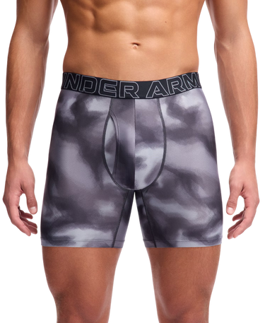 Boksere Under Armour Under Armour Print 6in Boxer Shorts, 3-Pack Grå | 1383885-024, 3