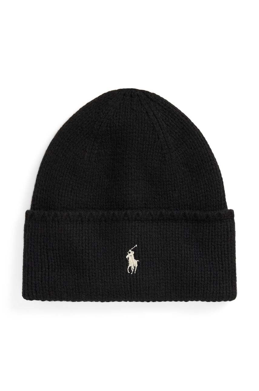 Beanie Polo by Ralph Lauren Wool Beanie Sort | 455954355, 0