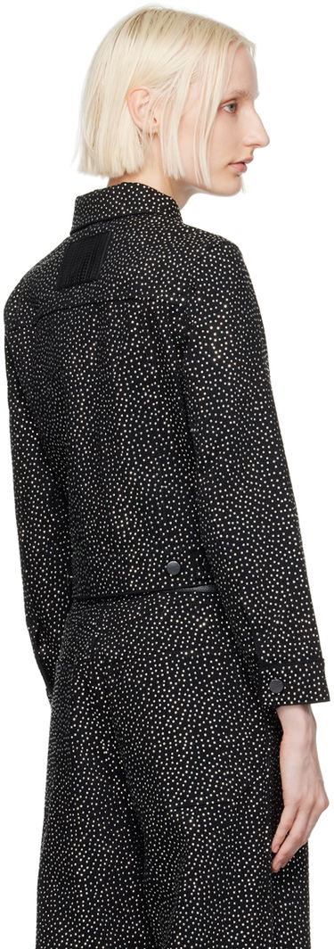 Jakke Marc Jacobs Marc Jacobs 'The Glam Studs Shrunken' Denim Jacket Sort | 2F4RJC015D12, 2