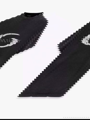 T-shirt Balenciaga Balenciaga Logo T-Shirt Sort | 826346TSVE99374, 0