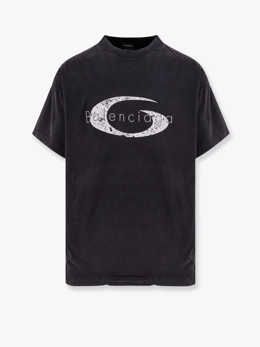 T-shirt Balenciaga Balenciaga Logo T-Shirt Sort | 826346TSVE99374