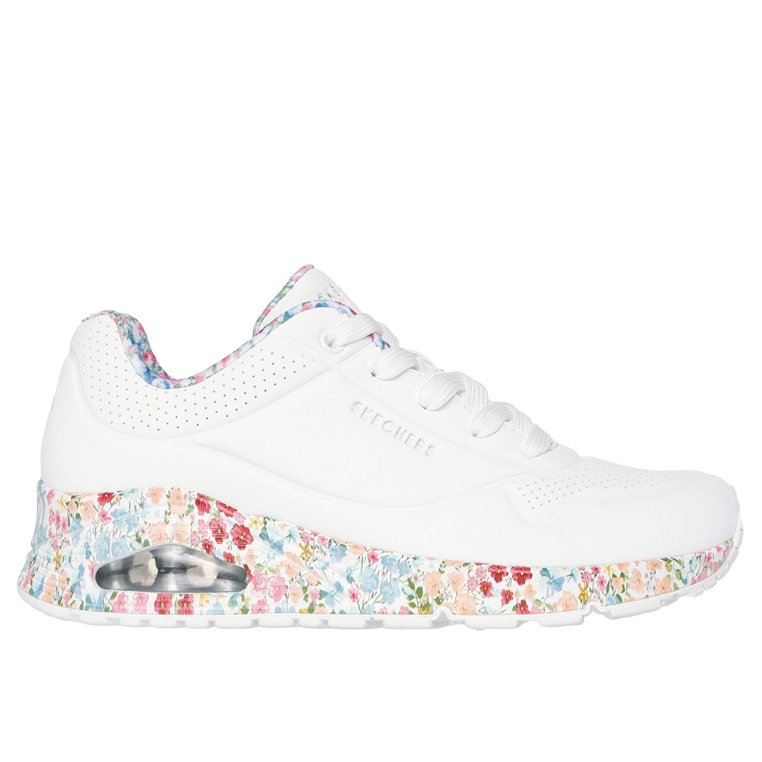 Sneakers og sko Skechers Uno - Majestic Garden Hvid | 155583-WMLT, 0