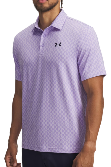 Polo skjorte Under Armour Playoff 3.0 Checked Printed Polo Lilla | 1378677-538, 0
