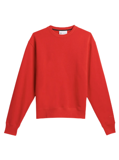 Sweater adidas Originals x Pharrell Williams Basics Crew Rød | HF9941