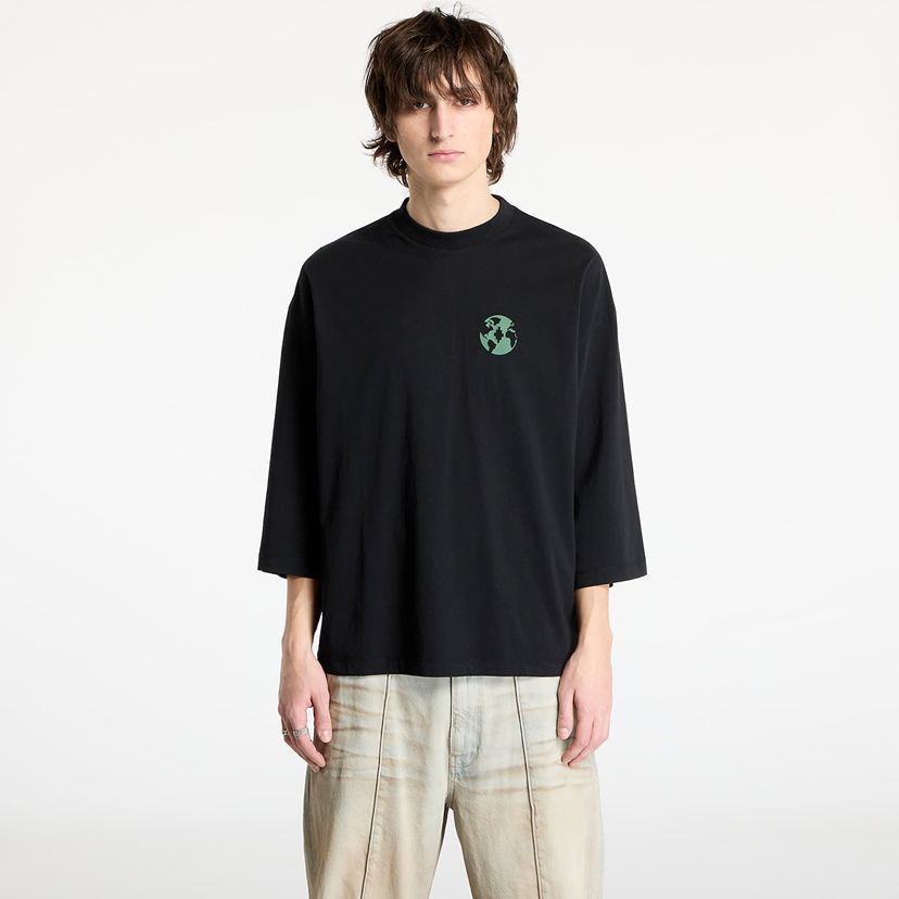 T-shirt Marcelo Burlon Marcelo Burlon County Globe Loose T-Shirt Sort | CMAA05BS25JER0011052